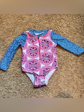 Nicole Miller Toddler Rash Guard Swimsuit